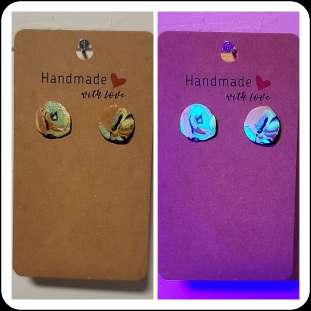 "Ugly Sweater" UV Reactive Handmade Earrings